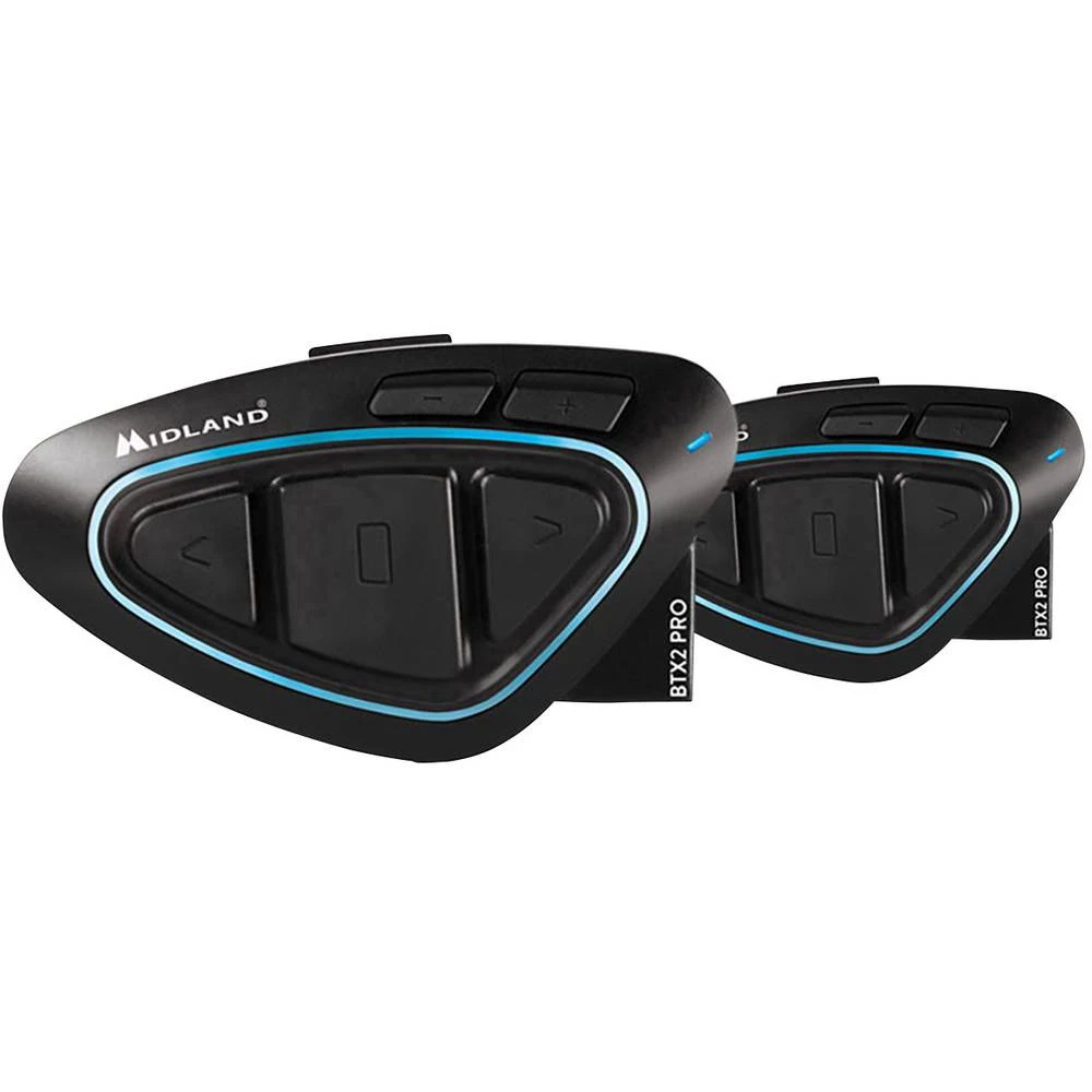 Interkom za motocikle Midland C1231.05 BTX2 Pro Twin Ultra Range Prikladno za Sve vrste kaciga slika