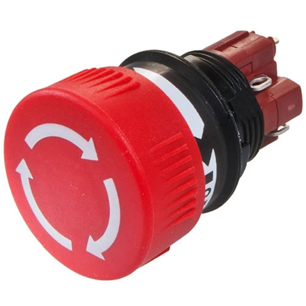 EAO 51-256.025 Serija 51 Prekidač Stop Twist Release Crvena 1NC/1NO Lemljenje eao  tipka za zaustavljanje u nuždi  5     IP65 1 St. slika