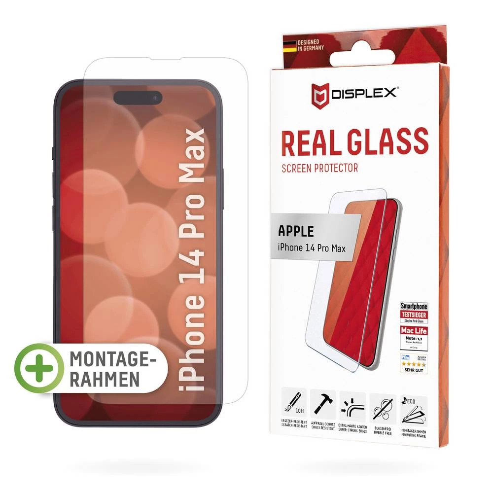   DISPLEX  "Real Glass"  zaštitno staklo zaslona  iPhone 14 Pro Max  1 St.  1701 slika