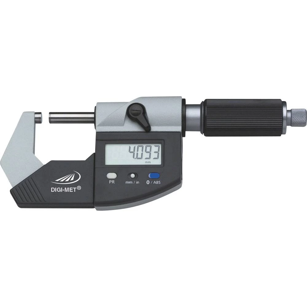 Mikrometar S digitalnim zaslonom 0 - 25 mm Helios Preisser DIGI-MET® 1865 510 Očitavanje: 0.001 mm DIN 863-1 DAkkS slika