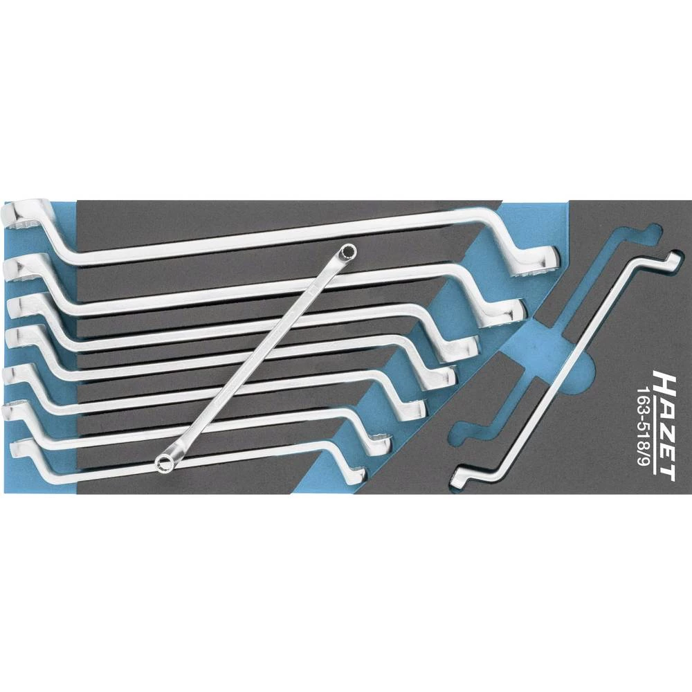 Dupli prstenasti ključ set 9-dijelni Hazet 163-518/9 slika