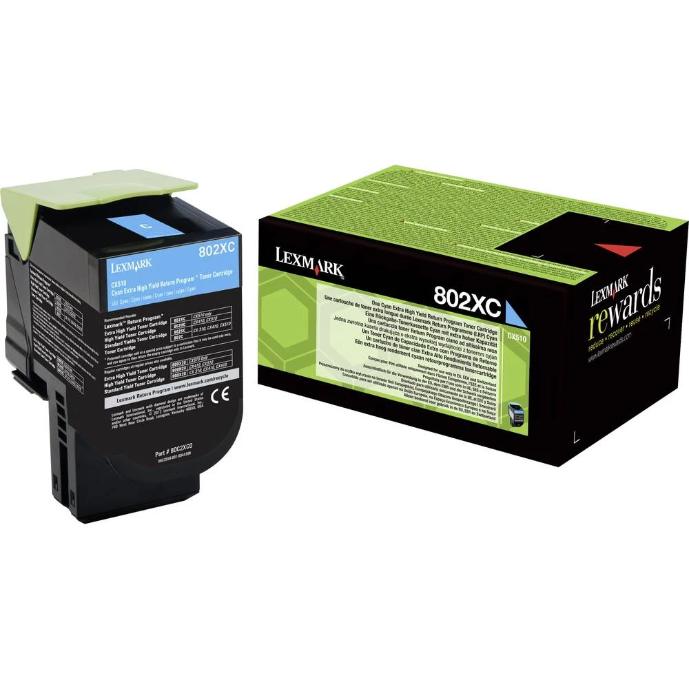 Lexmark Toner 802XC 80C2XC0 Original Cijan 4000 Stranica slika