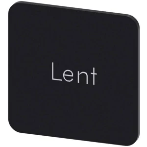 Siemens 3SU1900-0AF16-0GW0 ploča za natpise kvadratan (Š x V) 22 mm x 22 mm Lent crna, bijela 10 St. slika