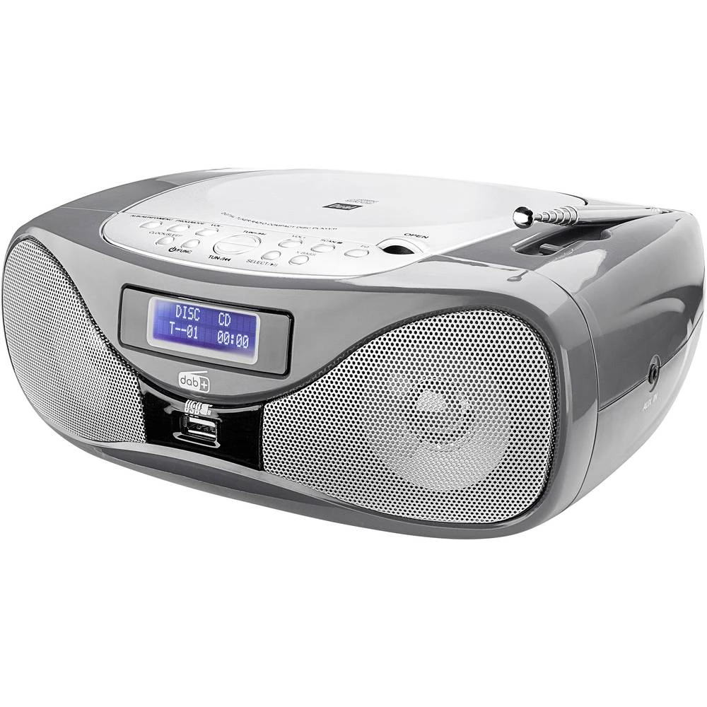 UKW CD radio Dual DAB-P 160 AUX, CD, UKW, USB Siva slika