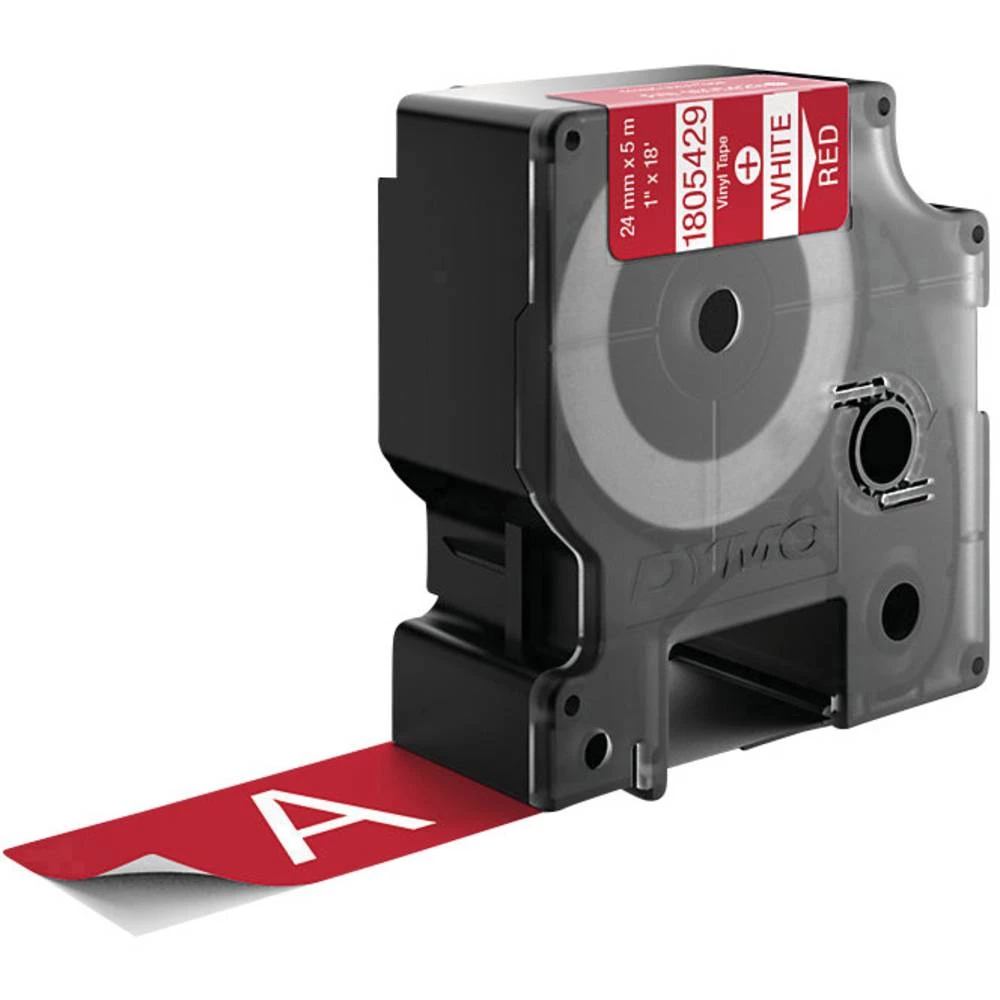 Traka DYMO 1805429 Vinil Boja trake: Crvena Boja slova: Bijela 24 mm 5.5 m slika