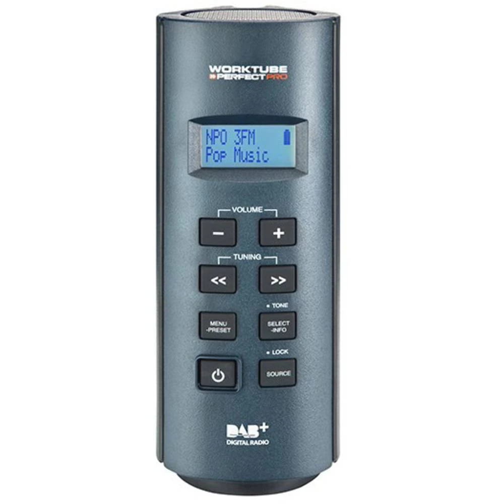 UKW Radio za gradilište PerfectPro WorkTube AUX, UKW Zaštićeno protiv prskanja, Otporan na prašinu, Otporan na udarce, Mogućnost slika