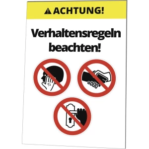 Cimco 182818 prikaz upozorenja Pridržavajte se pravila ponašanja! 1 St. slika