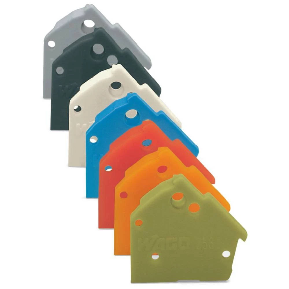 WAGO Krajna ploča svijetlo-sive boje 100 komada slika