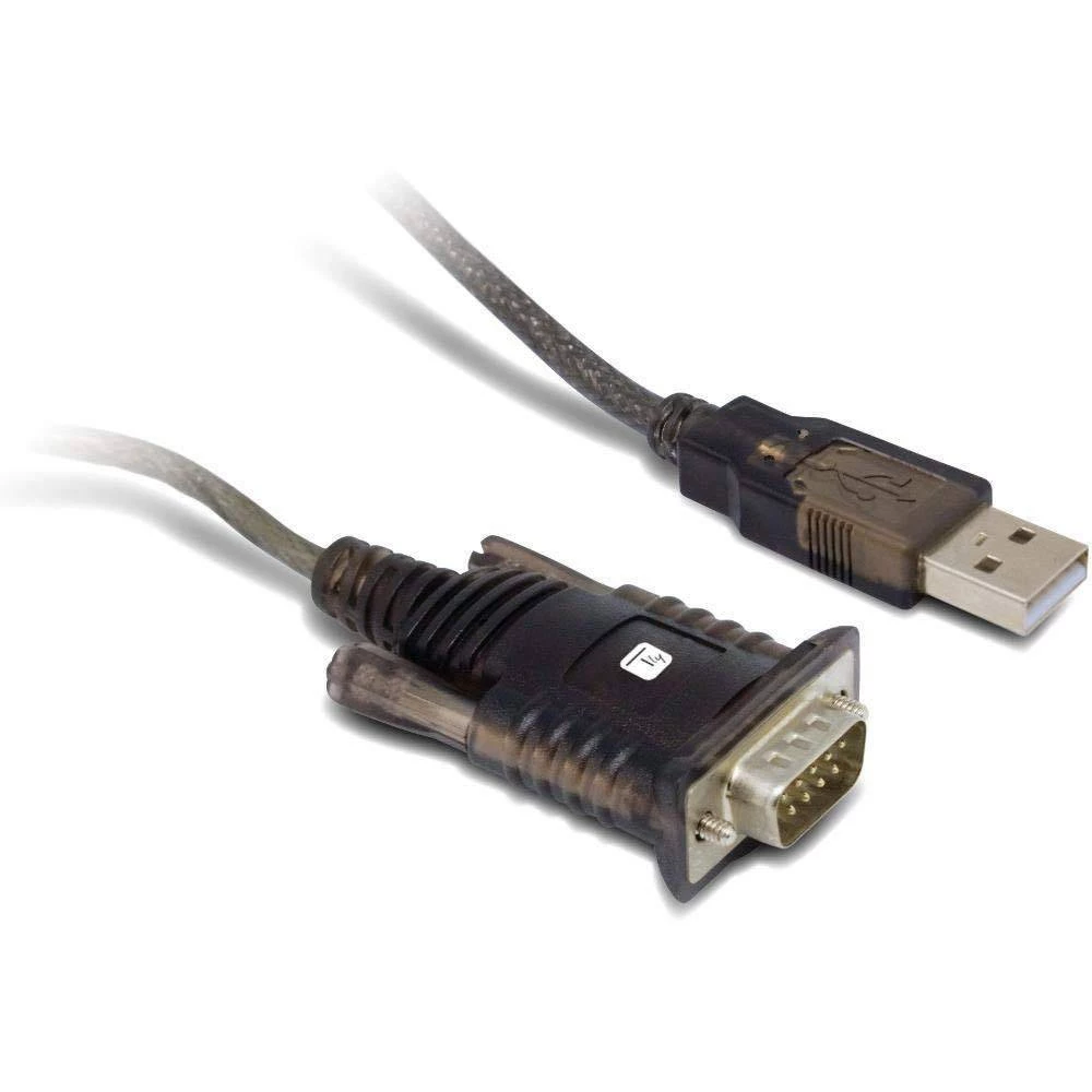 TECHly USB / Serijski Priključni kabel [1x Muški konektor USB 2.0 tipa A - 1x RS232 utikač] 1.5 m Crna slika