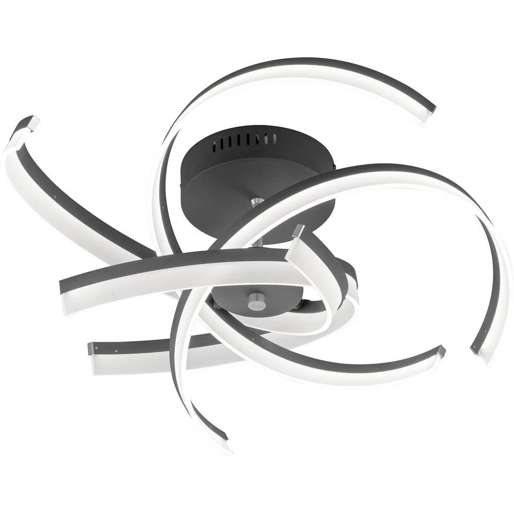 Fischer & Honsel Sund TW 20915 LED stropna svjetiljka bijela, nikal (mat), crna (mat) 8 W toplo bijela do bijela dnevnog svijetla mogućnost prigušivanja, s daljinskim upravljačem slika