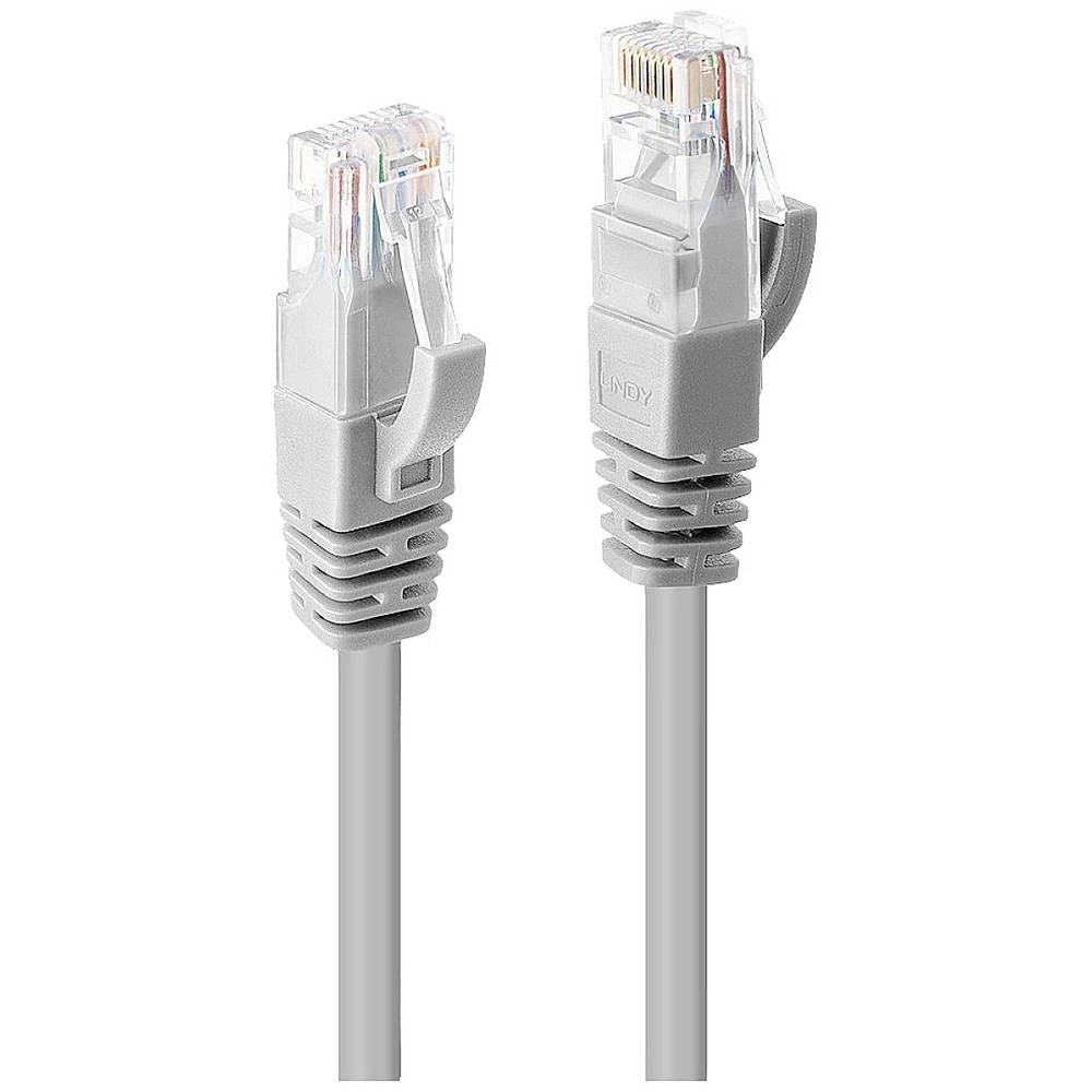 LINDY 44463 RJ45 mrežni kabel, Patch kabel cat 6 U/UTP 40 m siva  1 St. slika