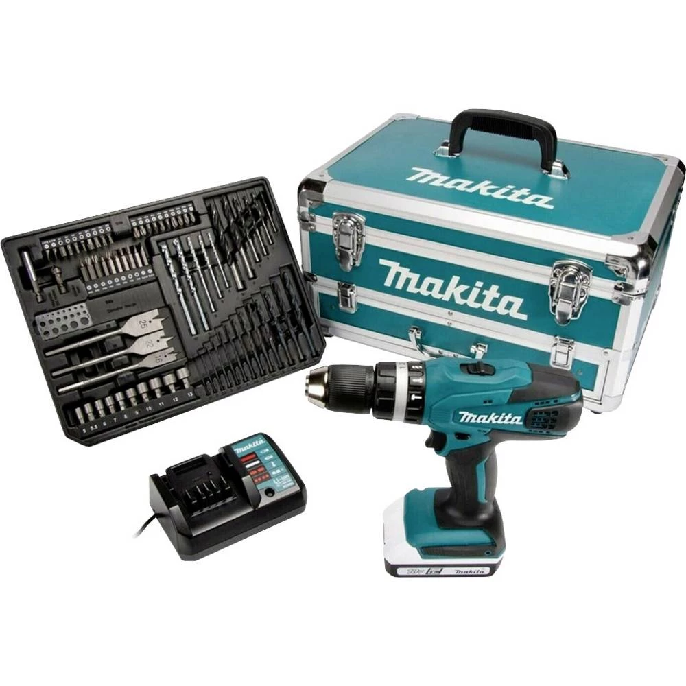 Makita DF457DWEX3 akumulatorski odvijač 18 V 1.3 Ah li-ion uklj. 2 akumulatora, uklj. kofer slika