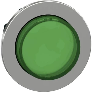 Schneider Electric ZB4FH33 prednji element za osvijetljeni gumb plosnat (Ø) 30.5 mm neobilježeno krom boja, zelena 1 St. slika
