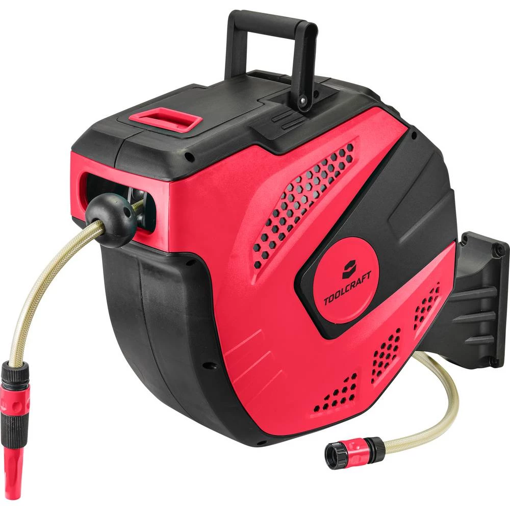 TOOLCRAFT TO-7394535 12.7 mm 1/2 inča 1 St. crna, crvena namatač za crijevo slika