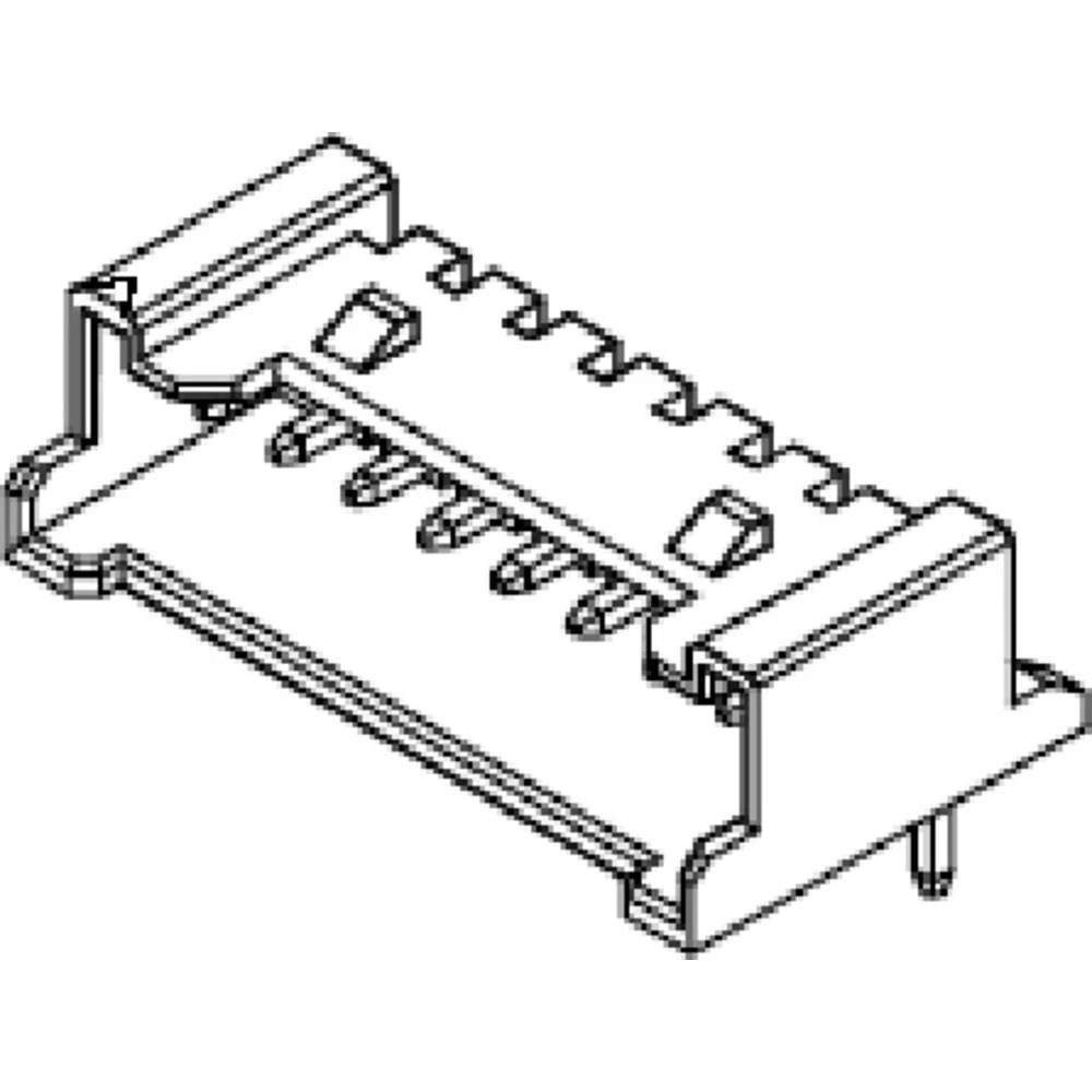Molex ugradna standardna letva s muškim kontaktima  Ukupan broj polova 5 Raster: 2 mm 353630560 1 St. Bag Molex 353630560 2.00mm Pitch Sherlock Wire-to-Board Header, Right-Angle, with Positiv slika