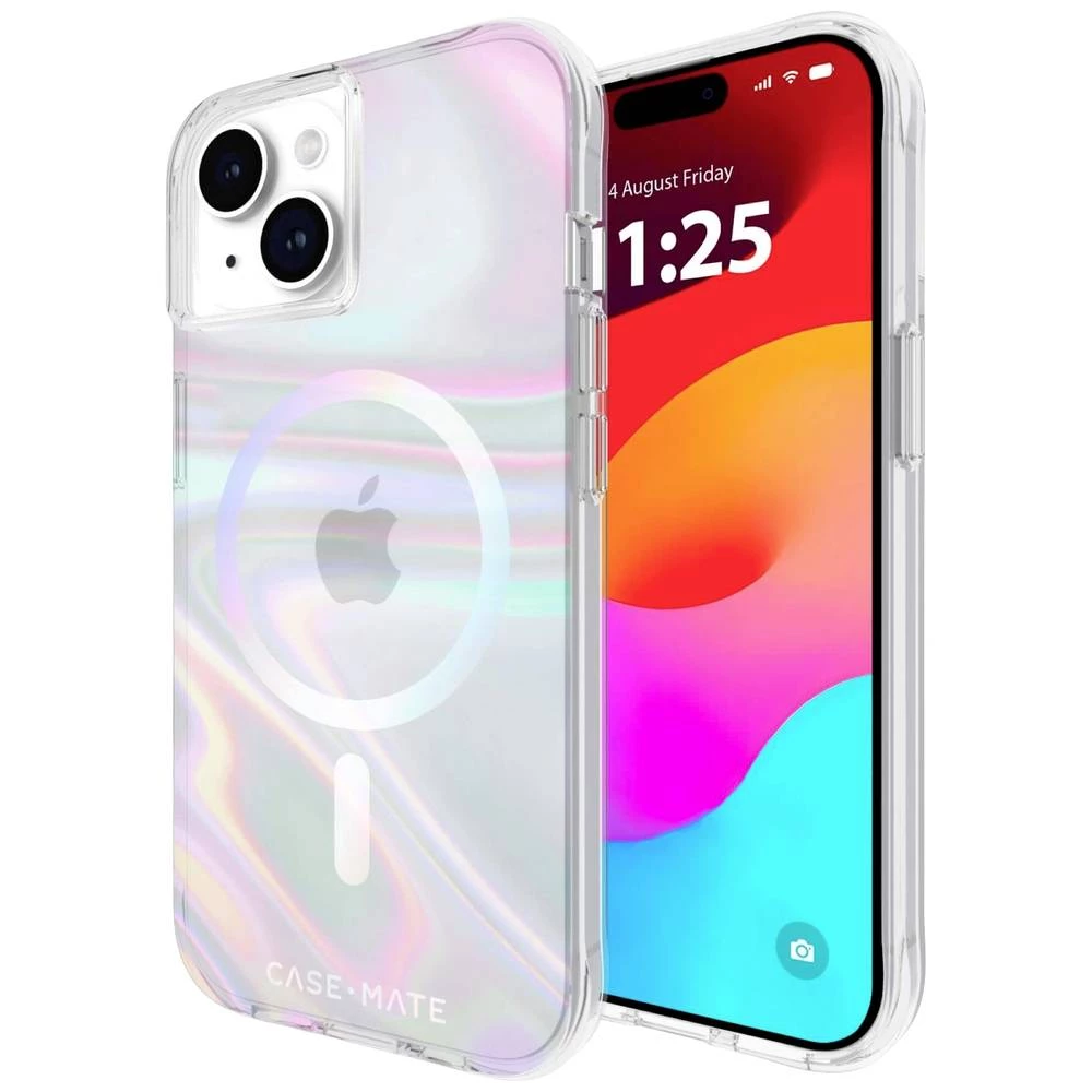 CASEMATE Soap Bubble MagSafe stražnji poklopac za mobilni telefon Apple iPhone 15, iPhone 14, iPhone 13 prozirna, fluorescentna slika