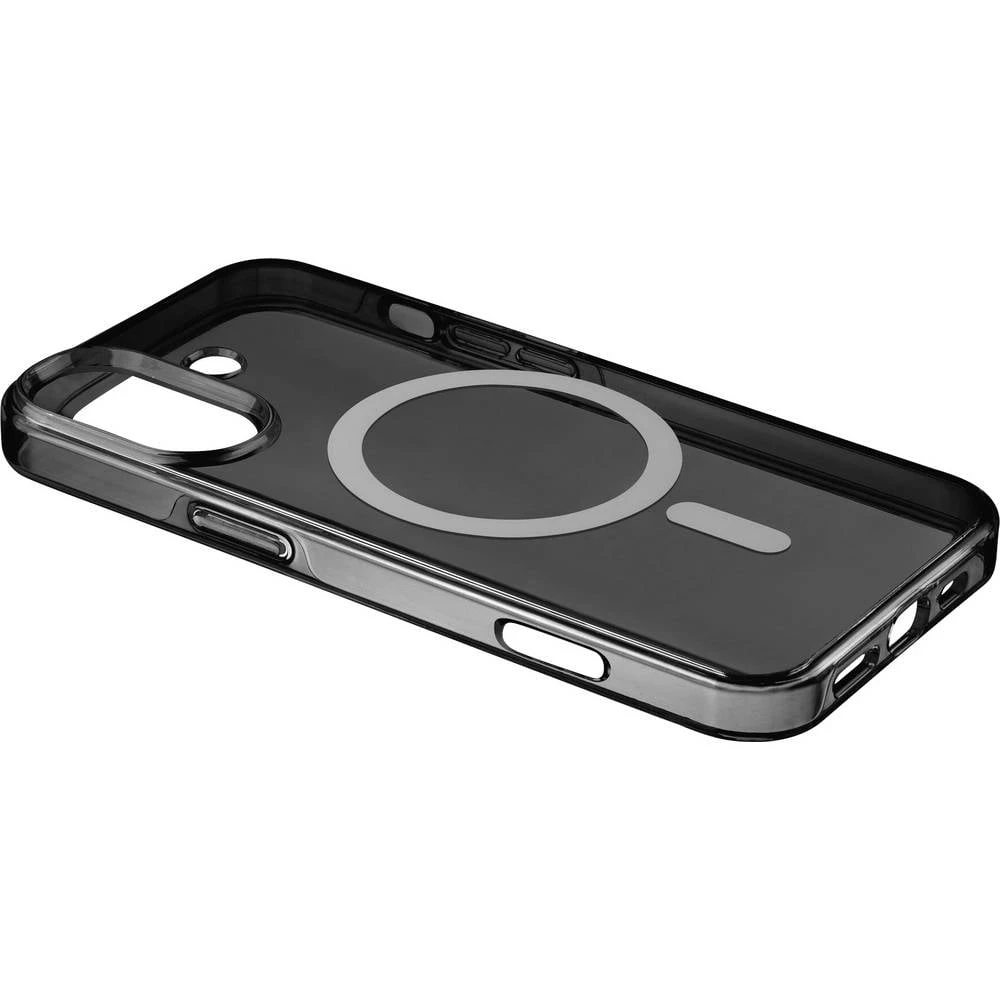 Cellularline Gloss MagSafe Case stražnji poklopac za mobilni telefon Apple iPhone 16 crna induktivno punjenje GLOSSMAGIP slika