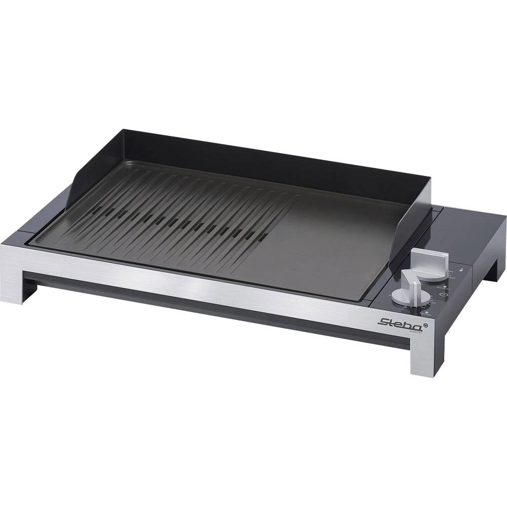 Teppan Yaki Električni roštilj Steba Germany TG 1 Funkcija tajmer, Podešavanje temperature Srebrna, Crna slika