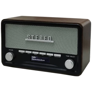 UNIVERSUM DR 350-21 desktop radio DAB+ (1012), ukw AUX, Bluetooth®, DAB+, UKW  funkcija alarma smeđa boja slika