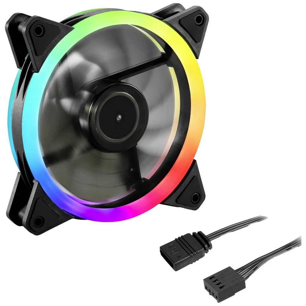 Sharkoon Shark Blades PWM ventilator za PC kućište crna (Š x V x D) 120 x 25 x 120 mm slika