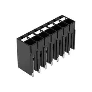 THR PCB terminal, potiskivači, 1,5 mm², Korak 3,5 mm, 7-pinski, ugurati CAGE CLAMP®, 1,50 mm², crno WAGO 2086-1107 stezaljka za tiskane ploče 1.50 mm² Broj polova (broj) 7 crna 132 St. slika