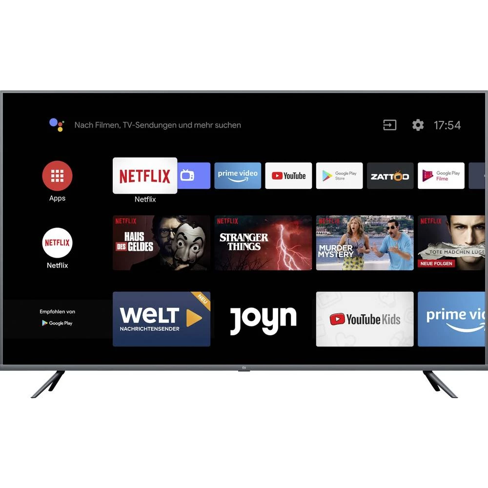 Xiaomi L65M5-5ASP LED-TV 163.9 cm 65 palac Energetska učink. A (A+++ - D) DVB-T, dvb-c, dvb-s, UHD, Smart TV, WLAN, ci+ crna slika