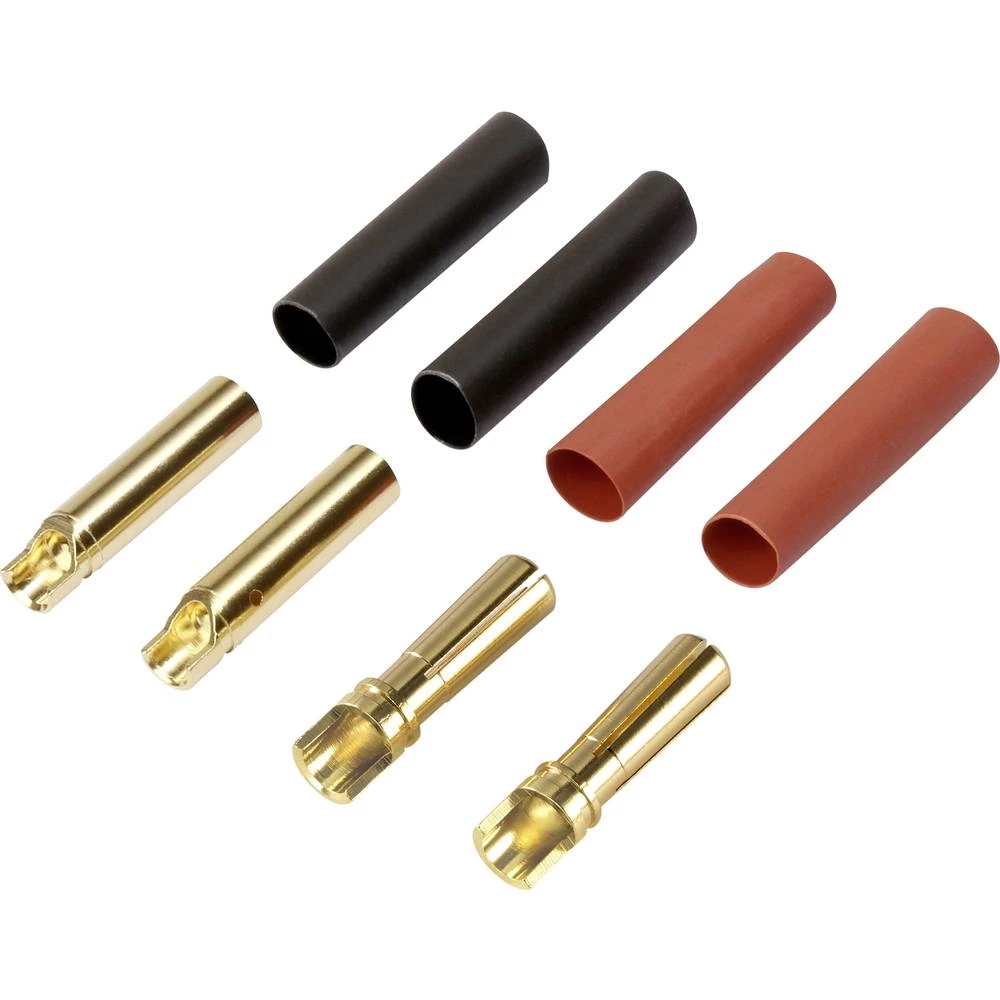 Utikač za akumulator 4 mm Pozlaćen 40 pair Reely 1399719 slika