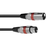 Omnitronic 3022047R XLR priključni kabel [1x XLR utikač 3-polni - 1x XLR utičnica 3-polna] 3.00 m crna