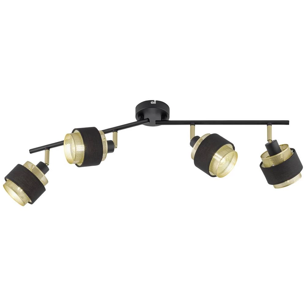 WOFI GROVE 11648 LED stropni reflektor   toplo bijela crna/zlatna slika