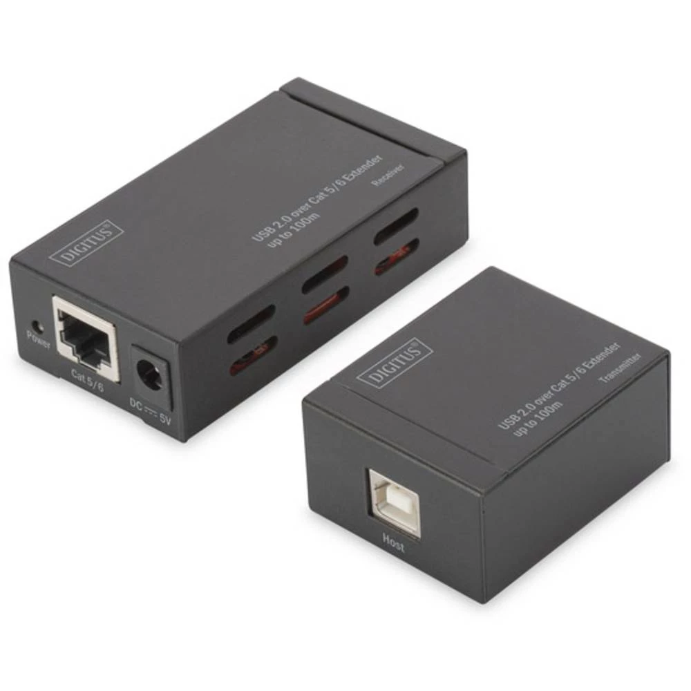 USB 2.0 Proširenje (produžetak) Putem mrežnog kabela RJ45 Digitus DA-70142 100 m slika