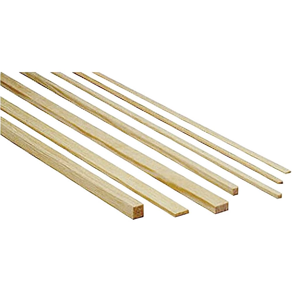 Borova letva Graupner (D x Š x V) 1000 x 10 x 5 mm 10 ST slika