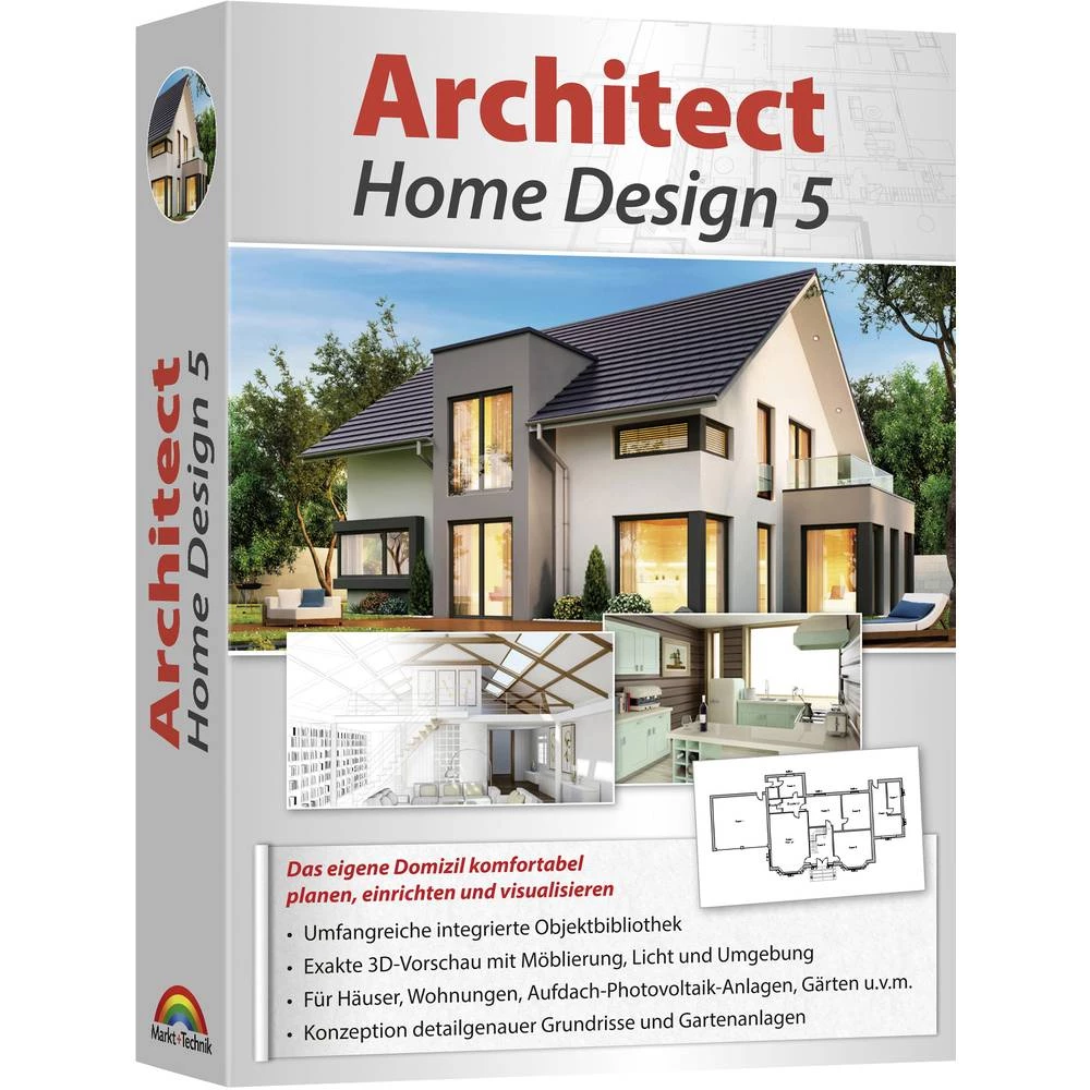 Markt & Technik Architect Home Design 5 puna verzija 1 licenca Windows softver za planiranje slika
