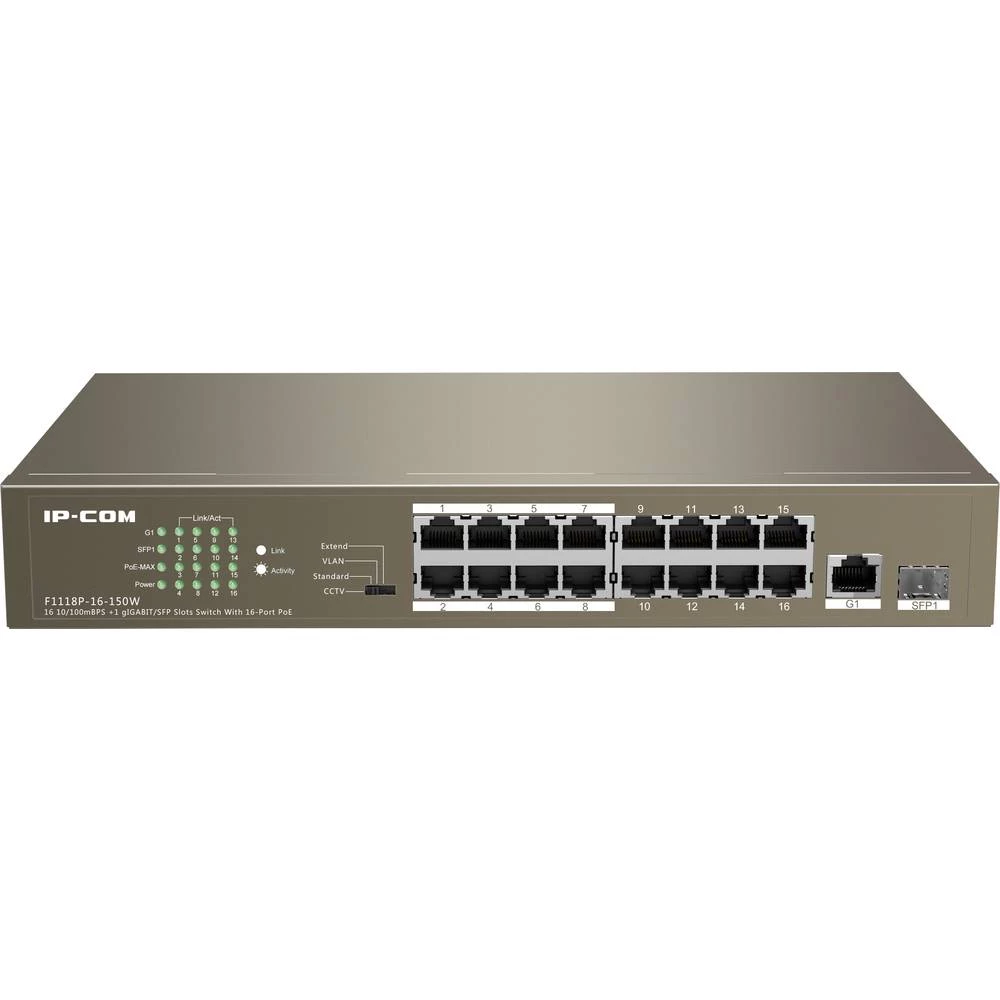 IP-COM Networks F1118P-16-150WV2.0 mrežni preklopnik 16 ulaza 10 / 100 MBit/s slika