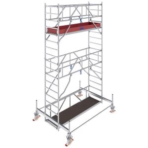 Krause 774026 FahrGerüst aluminij na roli mobilna Radna visina (maks.): 5.50 m srebrna 170 kg slika