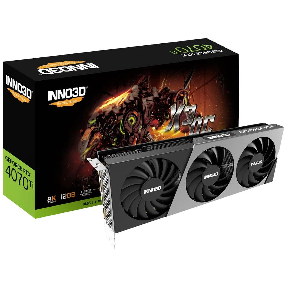 Inno 3D grafička kartica Nvidia GeForce RTX 4070 Ti 12 GB GDDR6X-RAM PCIe 4.0 x16, HDMI™, DisplayPort slika