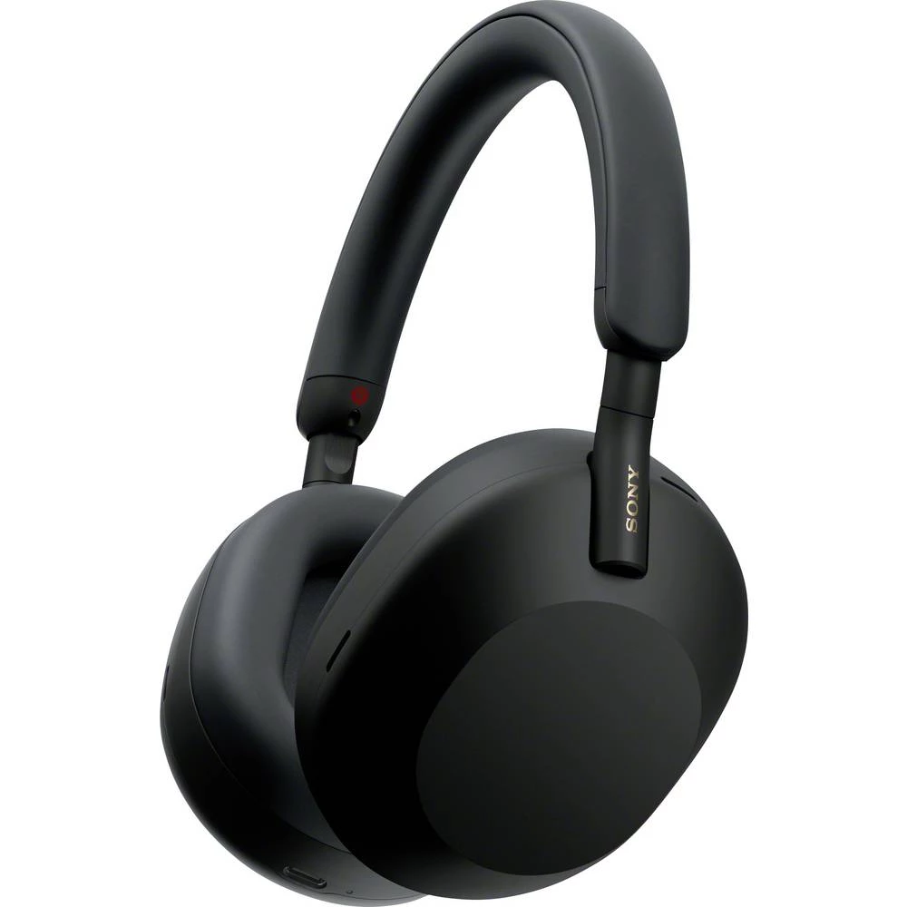 Sony WH-1000XM5 Over Ear Headset Bluetooth® stereo crna High-Resolution Audio, smanjivanje šuma mikrofona, poništavanje slika
