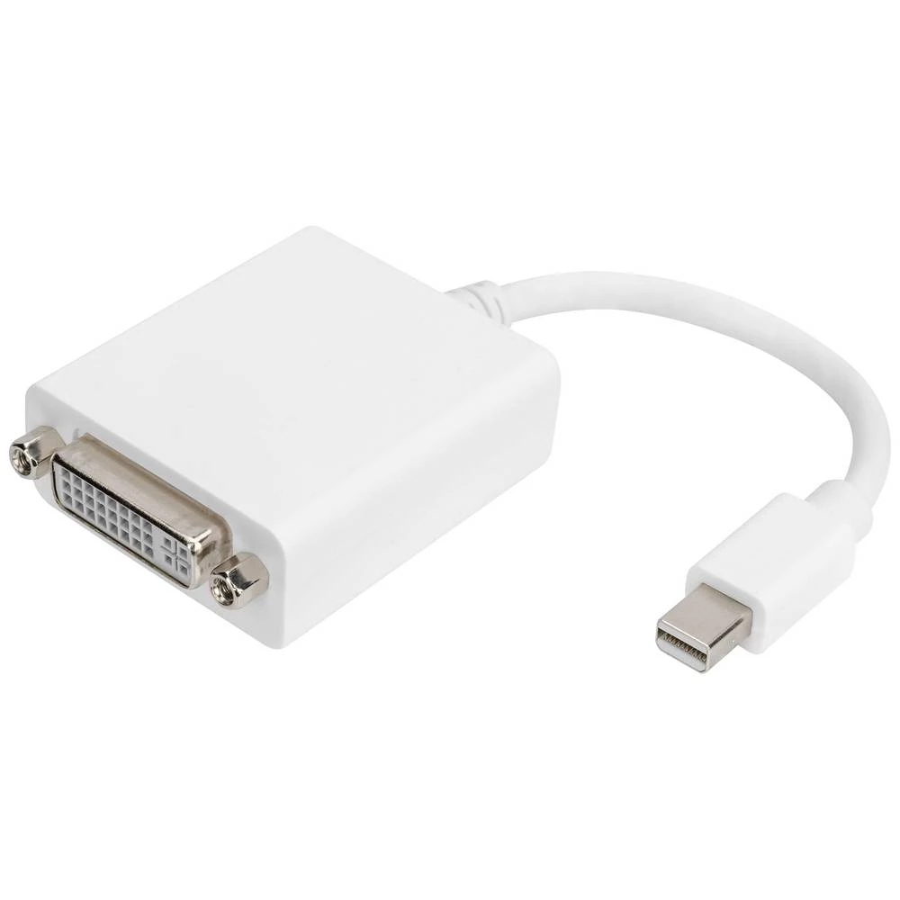 Digitus  adapter Mini DisplayPort utikač, DVI-I 24+5-polni utikač 0.15 m bijela DB-340406-001-W  DisplayPort kabel slika
