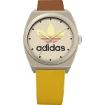 adidas kvarčni ručni sat AOST23056 bež boja Materijal kućišta=smola Materijal (narukvica)=silikon