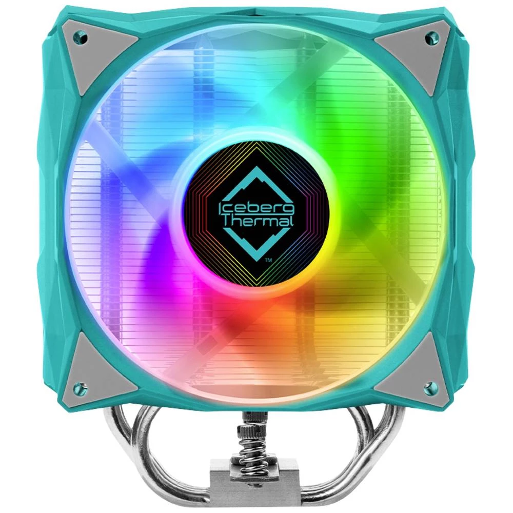 Iceberg Thermal IceSLEET G4 OC procesorski hladnjak 12 cm Tirkizna 1 kom. Iceberg Thermal IceSLEET G4 OC CPU hladnjak sa ventilatorom slika