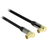 Antene, SAT Priključni kabel [1x 75 Ω antenski muški konektor - 1x 75 Ω antenski ženski konektor] 1 m 85 dB pozlaćen