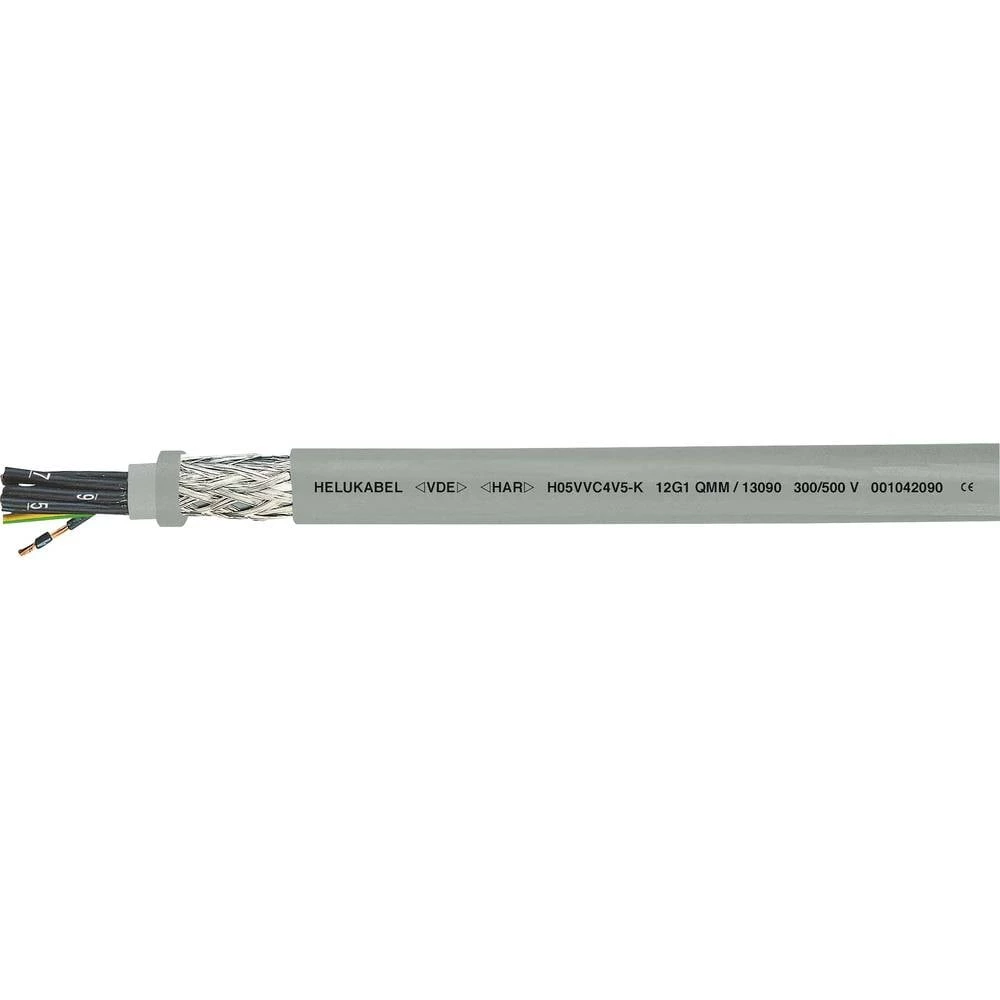 Helukabel H05VVC4V5-K (NYSLYCYÖ-JZ) kontrolni vod 4 G 0.75 mm² siva 13073-500 500 m slika