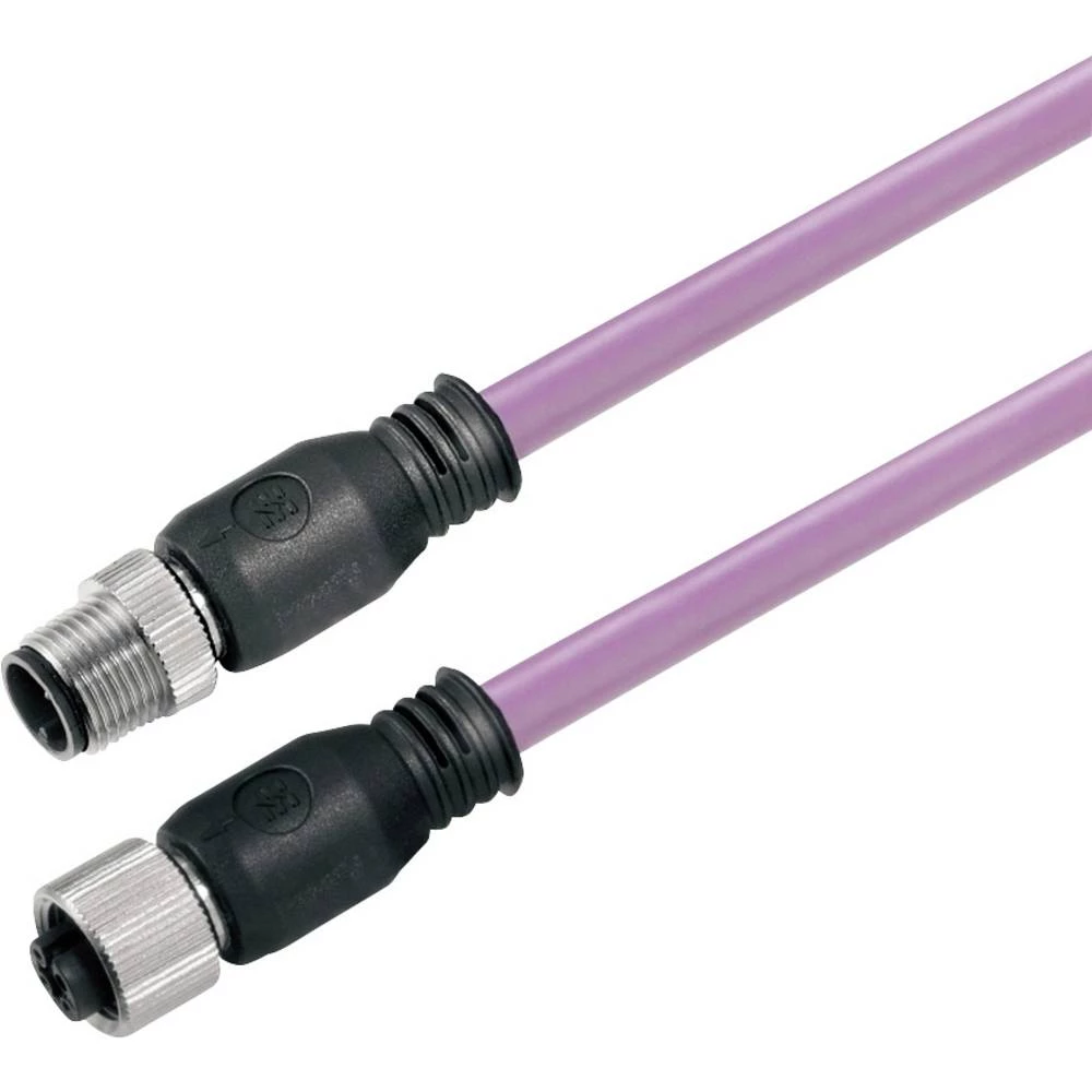 Weidmüller 1873313000 podatkovni utični konektor za senzor/aktivator, konfekcioniran M12 ravni muški konektor, žženski konektor, ravni 30.00 m Broj polova: 2 1 St. slika