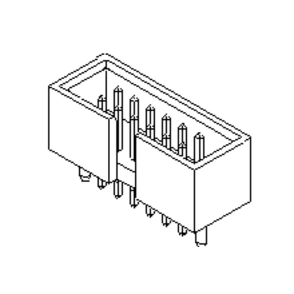 Molex ugradna standardna letva s muškim kontaktima 878341211 kom. Tray slika