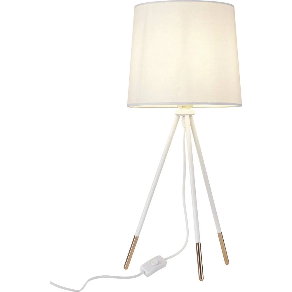 Brilliant Stajaće/stolne svjetiljke Stolna svjetiljka Miccado 98955/79 Bijela, Bakrena E27 slika