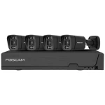 Foscam FNA108E-B4-2T black lan ip-set sigurnosne kamere 8-kanalni sa 4 kamere 3840 x 2160 piksel