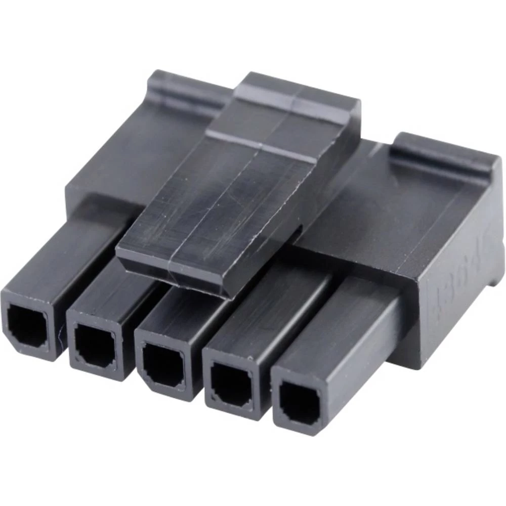 Molex 436450508 Micro-Fit 3.0 Receptacle Housing, Single Row, 5 Circuits, UL 94V-0, Low-Halogen Since Inception, Black slika