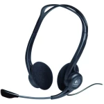 PC naglavne slušalice sa mikrofonom USB Stereo Logitech PC 960 Na ušima Crna