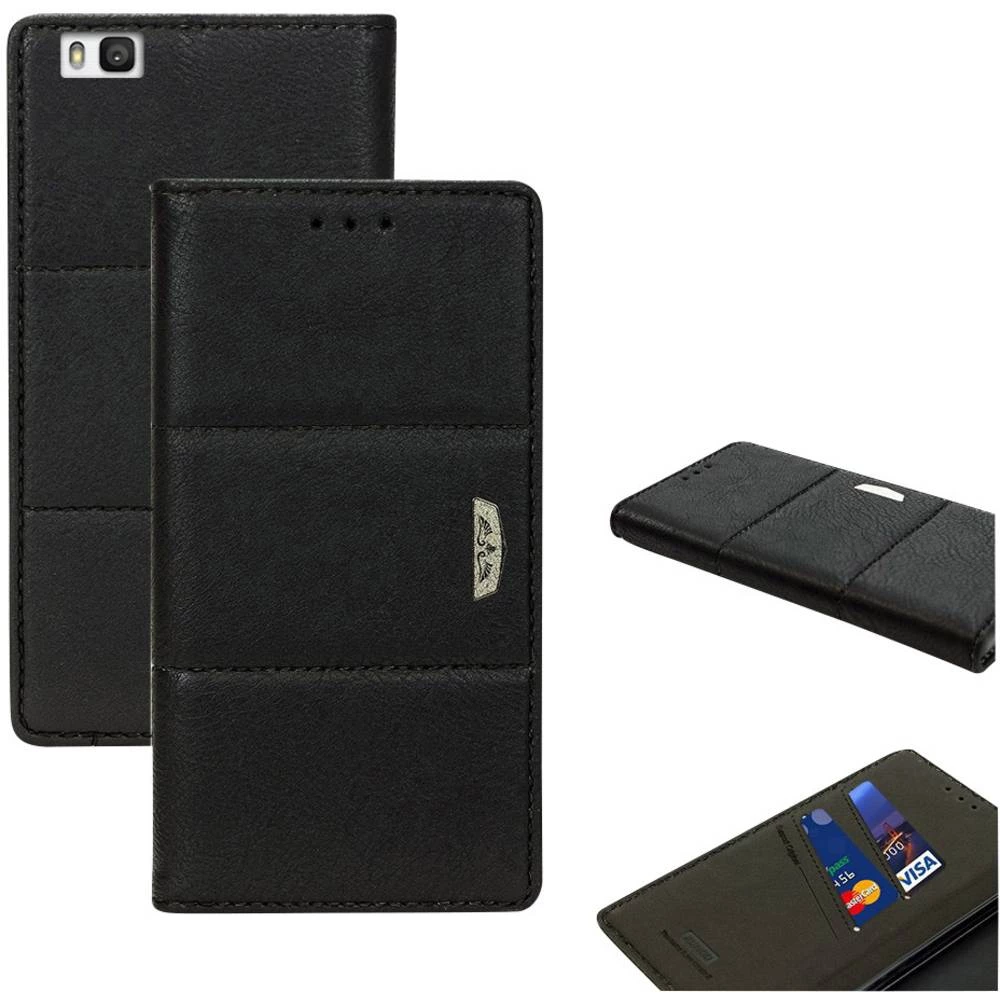 Perlecom Sklopivi poklopac za mobilni telefon Pogodno za: Huawei P9 Lite Crna slika