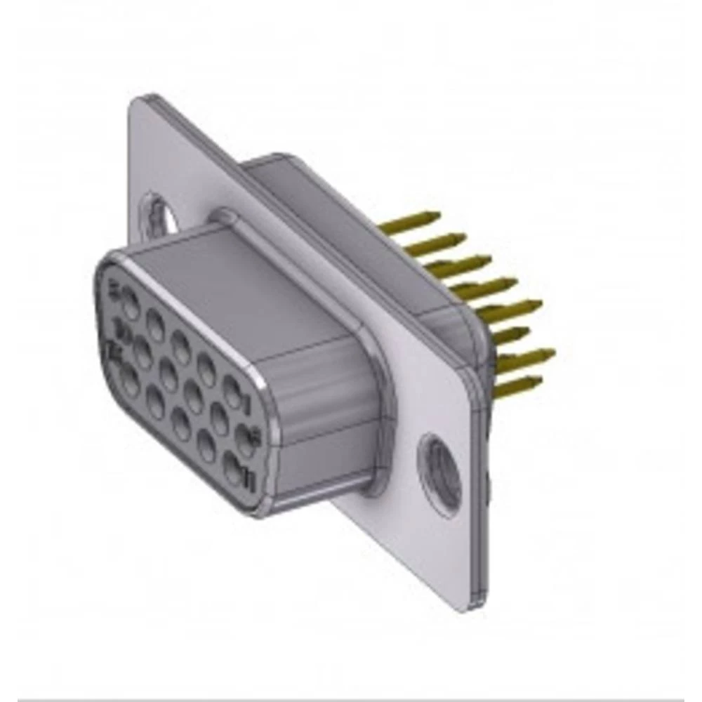D-SUB priključak 180 ° Broj polova: 15 Lem, Pinovi DELTRON SWISS 1 ST slika