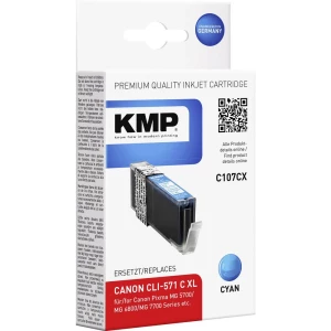 KMP Tinta zamijena Canon CLI-571C XL Kompatibilan Cijan C107CX 1569,0003 slika